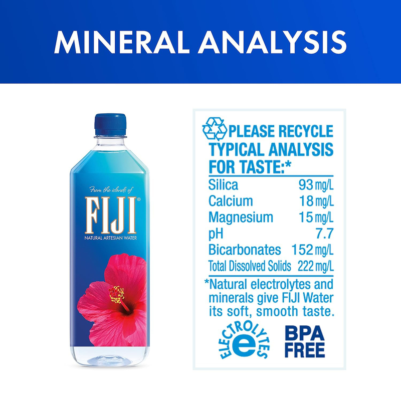 Fiji Natural Mineral Water, 6 x 1 Litre