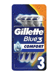 Gillette Blue3 Comfort Razor Set for Men, 3 Pieces