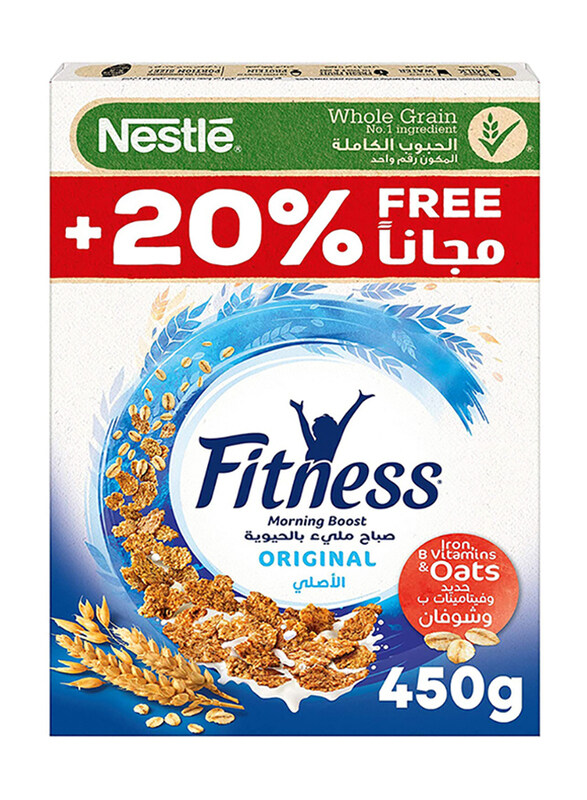 

Nestle Fitness Original Wholegrain Breakfast Cereal with Oats, 450g