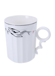 RoyalFord 350ml Bone Wave Coffee Mug, RF6685, White