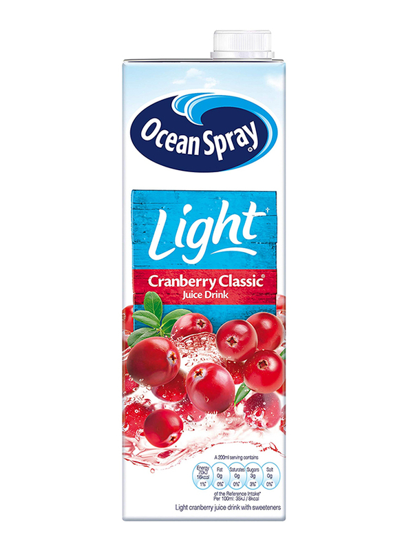 

Ocean Spray Long Life Light Cranberry Classic Juice with Sweetener, 1 Liter