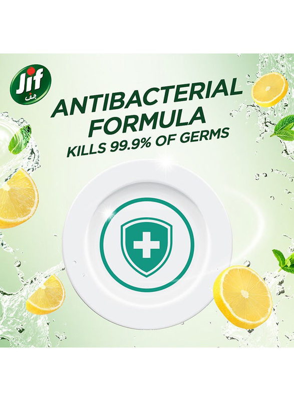 Jif Antibacterial Mint & Lemon Dishwashing Liquid, 750ml