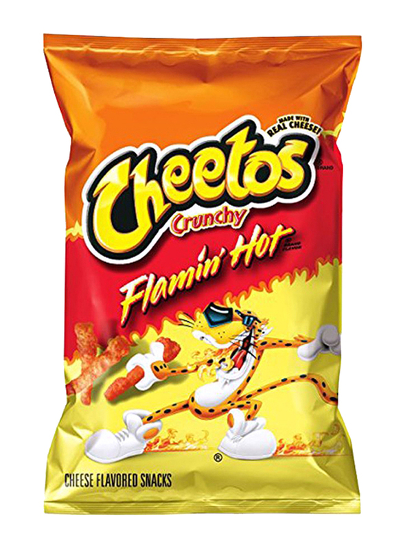 Cheetos Crunchy Flamin' Hot Cheese Corn Chips, 35.4g