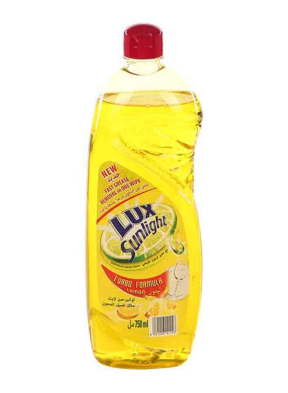 Lux Lemon Scent Dishwashing Liquid, 750ml