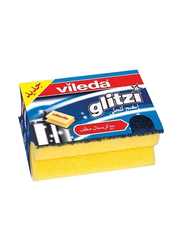 Vileda Glitzi Crystal Kitchen Sponge, 1 Piece