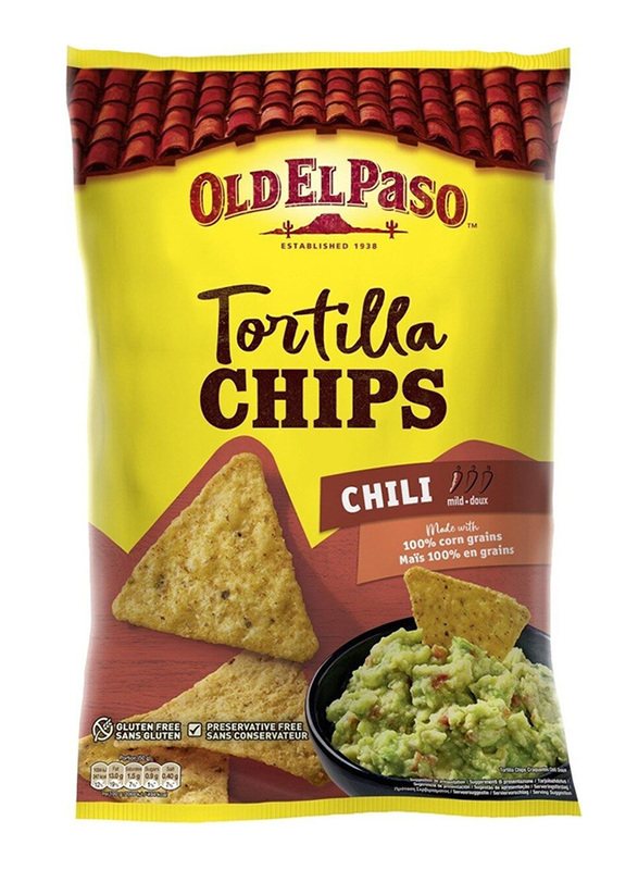 Old El Paso Chilli Tortilla Chips, 185g