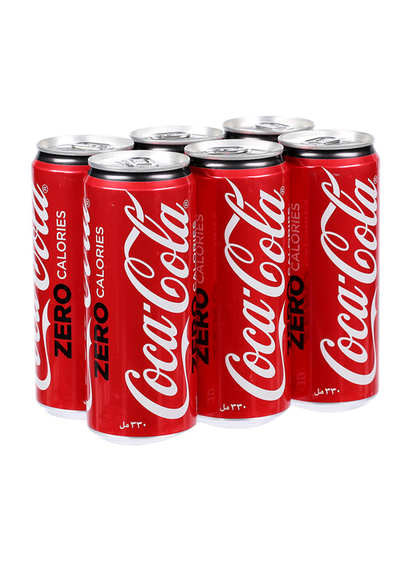 Coca Cola Zero Can, 6 x 330ml