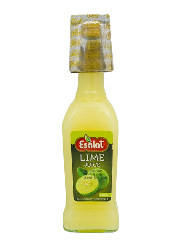 Esalat Pasteurized Long Life Lime Juice with Measuring Glass, 430ml