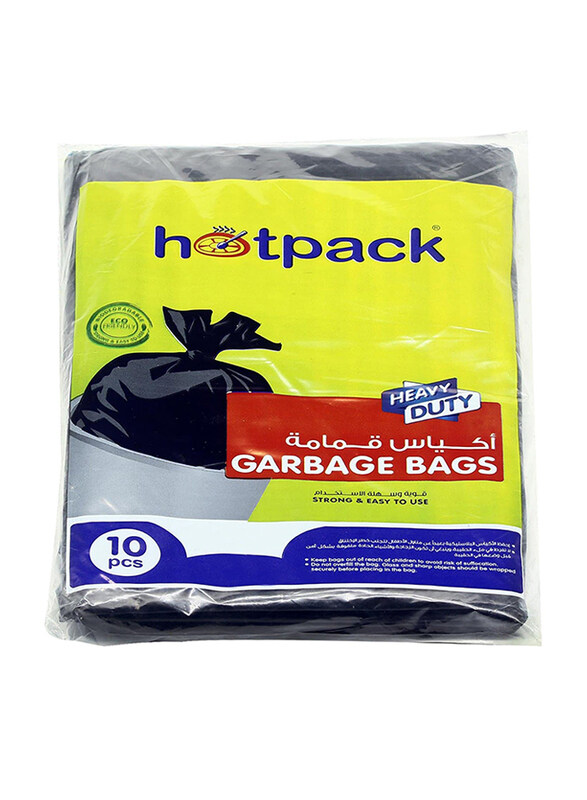 

Hotpack 30 Gallons Garbage Bags, 30 Pieces, Medium, Black