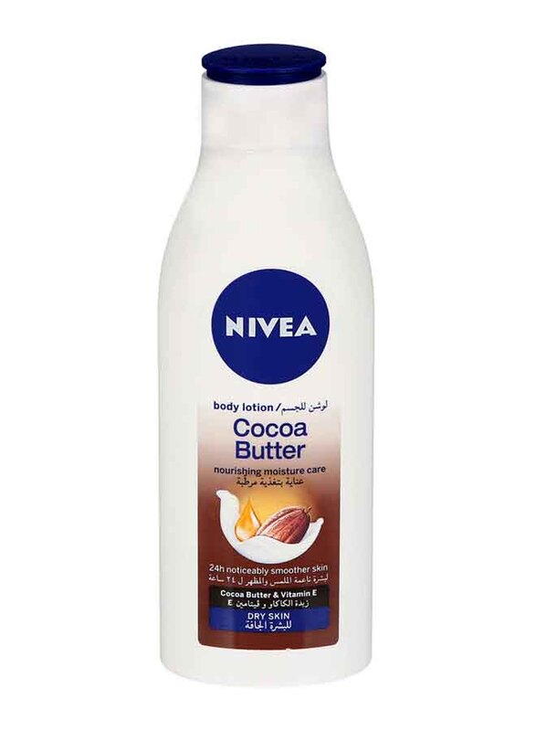 Nivea Nourishing & Moisturizing Body Lotion with Deep Moisture Serum, Cocoa Butter & Vitamin E for Dry Skin, 250ml
