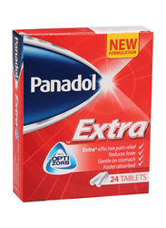 Panadol Extra for Effective Relief of Pain & Fever, 24 Tablets
