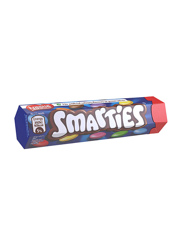 

Nestle Smarties Hexatube Chocolate Flavour Candy, 38g