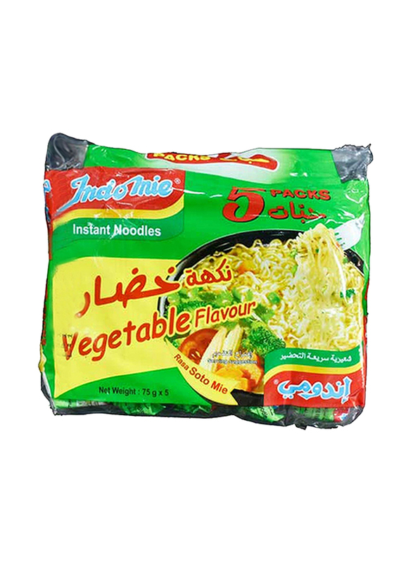 Indomie Vegetable Flavour Instant Noodles, 5 x 75g