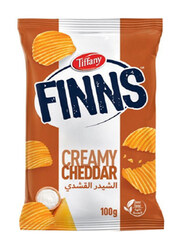 Tiffany Finns Potato Creamy Cheddar Flavour Chips, 100g
