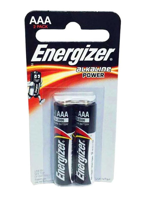 

Energizer AAA Alkaline Power Batteries, 2 Pieces, Grey