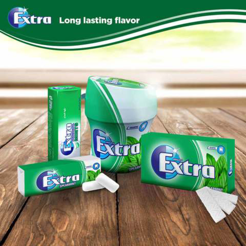 Wrigley's Extra Spearmint Chewing Gum, 60 Pieces