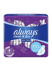 Always Clean & Dry Maxi Thick Sanitary Pads, Large, 30 Pads