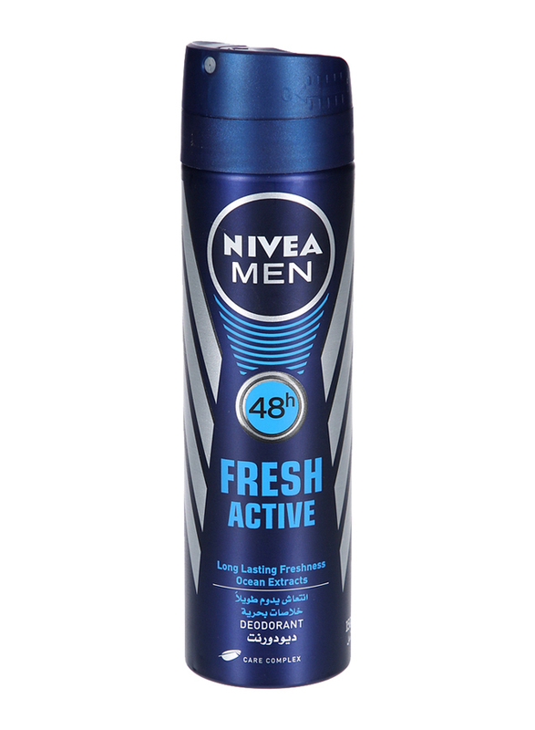 Nivea Men Fresh Active 48H Deodorant Spray, 150ml