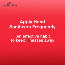 Enchanteur Antibacterial Hand Sanitizer Gel with Aloe Extract & Glycerin, 75ml