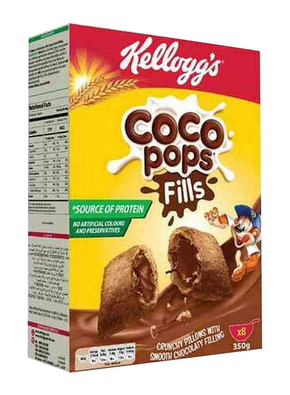 Kellogg's Coco Pops Wheat Cereal Filled with Cocoa Cream, 350gm