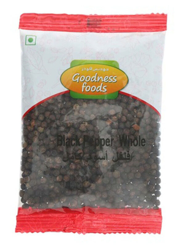 

Goodness Foods Whole Black Pepper, 100g