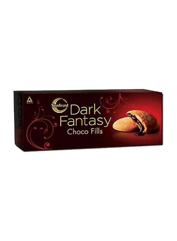 Sunfeast Dark Fantasy Chocolate Filling Cookies, 6 Pieces, 75g