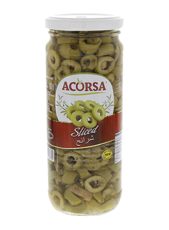 Acorsa Sliced Green Olives, 230g