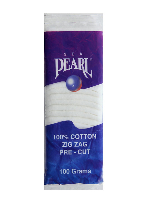 Sea Pearl Zigzag Cotton Pads, 100gm