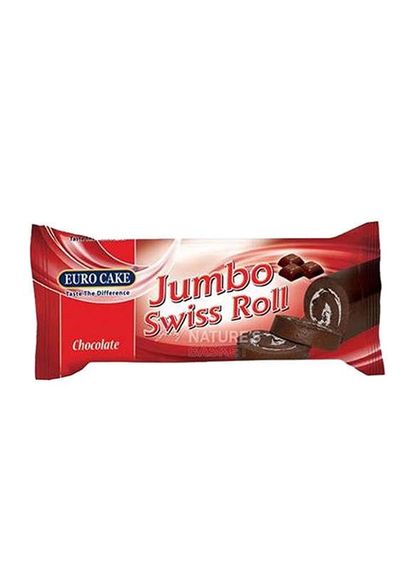 Euro Cake Jumbo Chocolate Flavor Swiss Roll, 50g