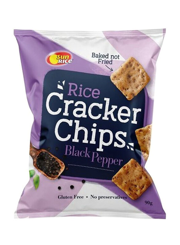 

Sun White Rice Cracker Black Pepper Chips, 90g