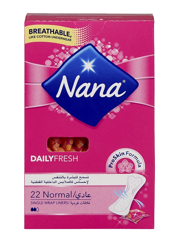 

Nana Daily Fresh Normal Panty Liners Sanitary Pads, 22 Pads