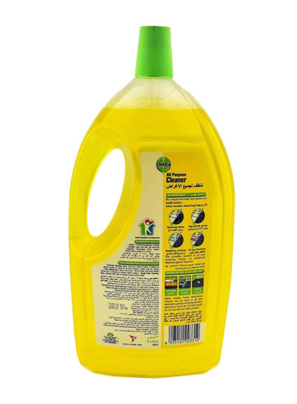 Dettol Multipurpose Cleaner Liquid With Lemon Scent, 1.8 Litres