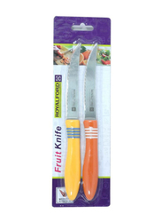 Royalford 2-Piece Stainless Steel Pairing Knife Set, Multicolour