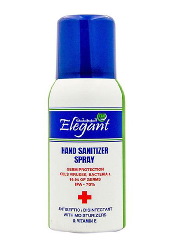 Elegant Quick Action Hand Sanitizer Spray with Moisturizers & Vitamin E, 100ml
