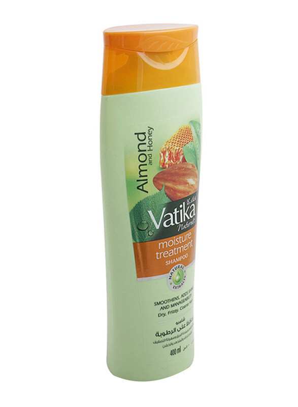 

Vatika Naturals Moisture Treatment Shampoo with Almond & Honey Extracts for All Hair Types, 400 ml