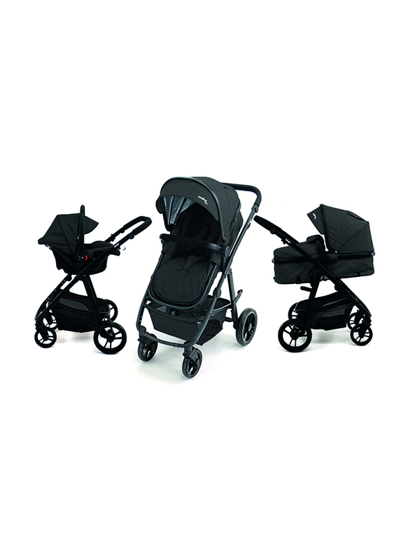 Asalvo Travel System Baby Stroller, Black
