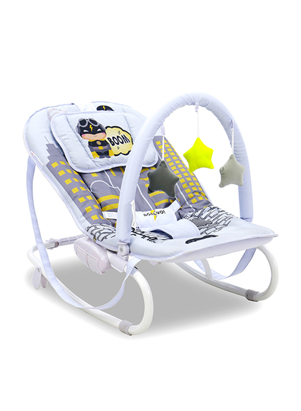 Asalvo Relax Captain Baby Bouncer Swing, Blue/Grey