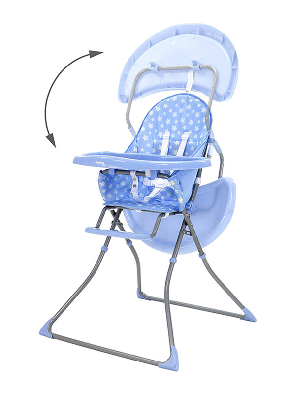 Asalvo Stars Quick High Chair, Blue