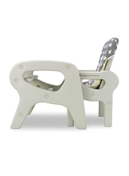 Asalvo Convertible 2-in-1 Stars High Chair, Grey