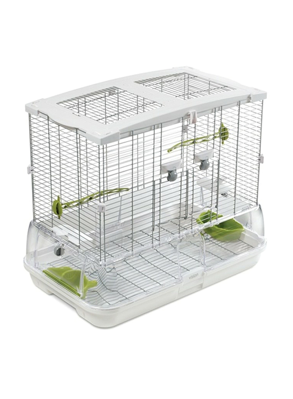 Vision Double Height Bird Cage, Medium, White