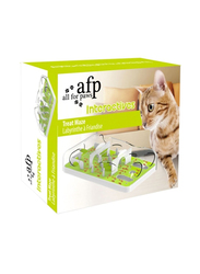 AFP All for Paws Interactive Puzzle, Treat Maze Toy for Cats, Green/White