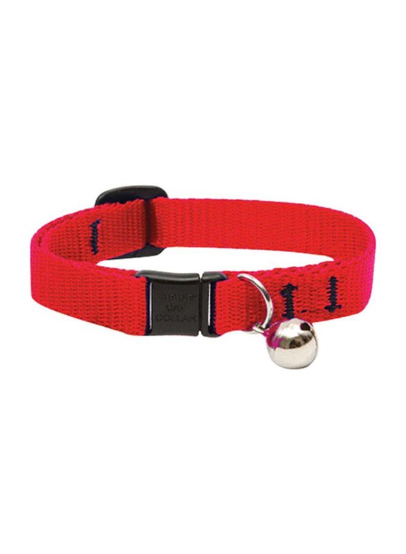 Lupine 8-12-inch Basic Safety Cat Collar with Bell, Red