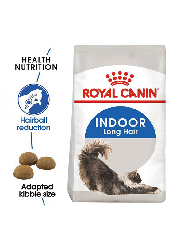 Royal Canin Feline Health Nutrition Indoor Long Hair Cat Dry Food, 2 Kg