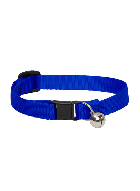 Lupine 8-12-inch Basic Safety Cat Collar with Bell, Blue