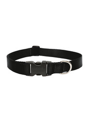Lupine 1-inch Wide Adjustable Dog Collar, 16-28-inch, Black