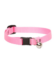 Lupine 8-12-inch Basic Safety Cat Collar with Bell, Pink