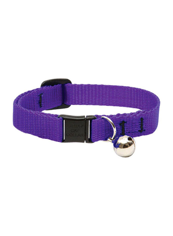 Lupine 8-12-inch Basic Safety Cat Collar with Bell, Purple