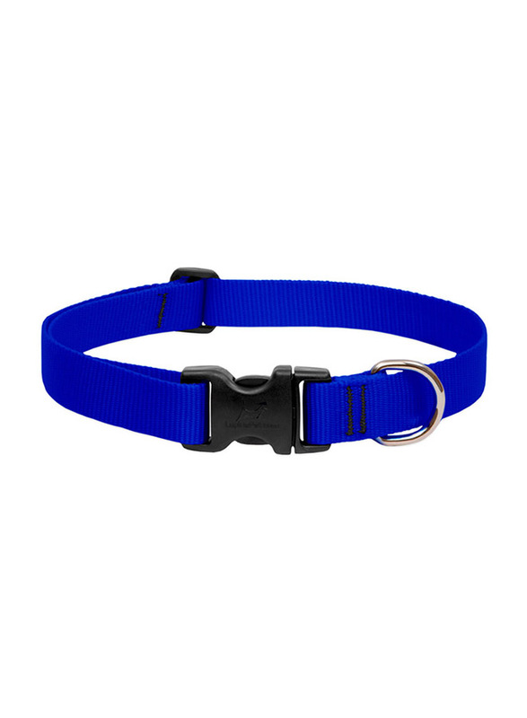 Lupine 1-inch Wide Adjustable Dog Collar, 16-28-inch, Blue