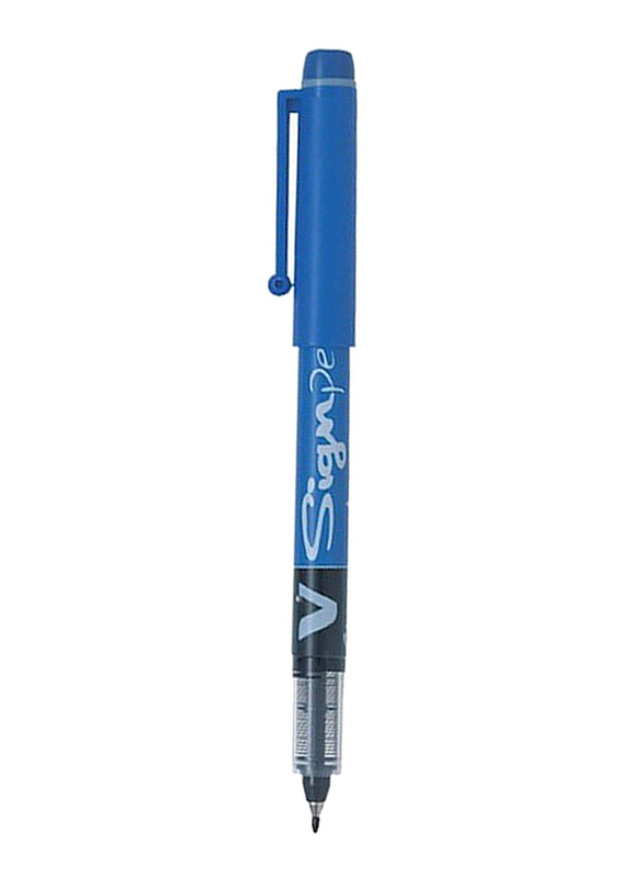 بايلوت 12 قطعة مجموعة أقلام الكرة الدوارة على شكل V، طرف متوسط، أزرق