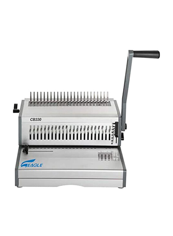 

Eagle Spiral Heavy Binding Comb-Manual Machine, CB-330, Grey